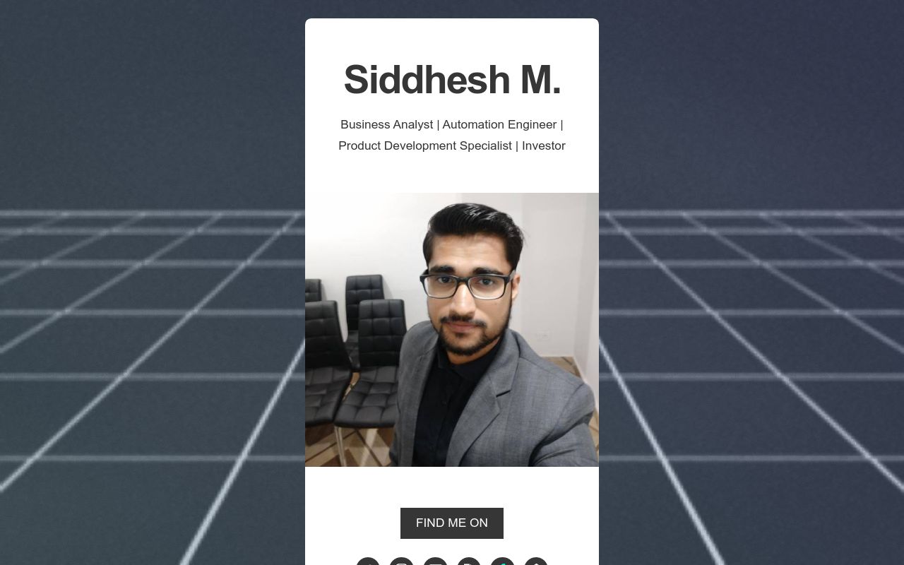 Carrd profile picture for @siddhesh